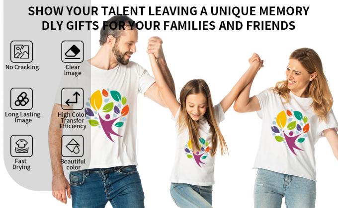 A4 / A3 DTF Film da stampante Cold Peel 75U Spessore PET Film di rilascio Non adesivo 0