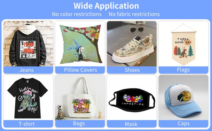 60cm Stampa digitale DTF Pellicola per trasferimento di calore PET DTF Stampa pellicola DTF Scarpe da tela Uomini T-shirt Stampa carta DTF Pellicola PET 3