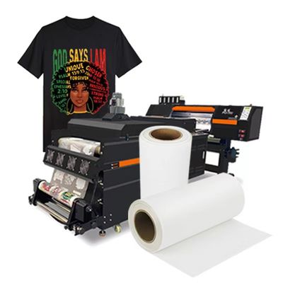 Film DTF impermeabile 30CM*100M a doppio lato Matte White ink printing Film per colori naturali e morbidi