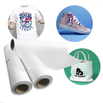 DTF Transfer Film Roll 60cm*100m a doppio lato Matte Clear PreTreat PET Heat Transfer Paper Cold and Hot Peel