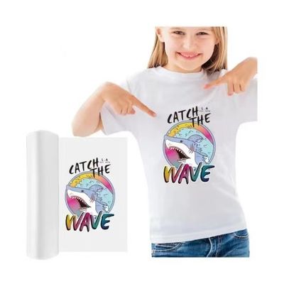 A4 Premium DTF Transfer Film Roll 8,27&quot; x 328ft Matte Clear PreTreat PET Heat Transfer Paper per stampanti DTF A4
