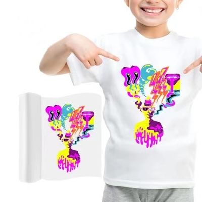 Fogli A3+ DTF Carta di trasferimento termico PET trasparente Cold &amp; Hot Peel DTF Transfer Paper per tutte le stampanti e materiali DTF