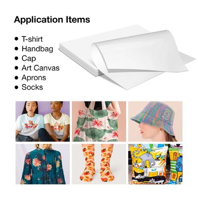Fogli A3+ DTF Carta di trasferimento termico PET trasparente Cold &amp; Hot Peel DTF Transfer Paper per tutte le stampanti e materiali DTF