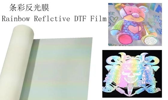 DTF Transfer Film Roll colorato riflettente dtf film per desktop DTF materiali di stampa