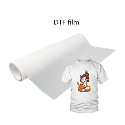 Matte Finish 80gm PET DTF Film di stampa Paypal Tempo di stampa accettato