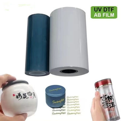 Film UV ad alta durezza 60 cm CMYK polimero lucido bianco vernice A+B Film