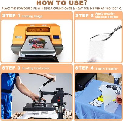 Adesivo in polvere TPU DTF resistente alle crepe per trasferimento versatile e duraturo