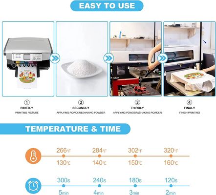 1 kg di polvere DTF a caldo bianco adesivo per il trasferimento di calore digitale per tutti i tessuti