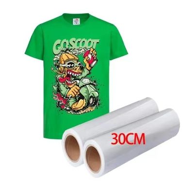 Film DTF per animali domestici a doppio lato singolo 30CM 33CM 60CM * 100M Roll Heat Transfer 75Micron Hot Cold Peel DTF Film