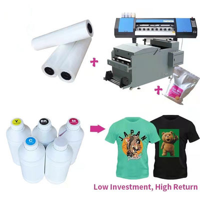 A4 A3 PET DTF Film Roll Digital Inkjet Printing Film Per L1800 XP600 3880 3800