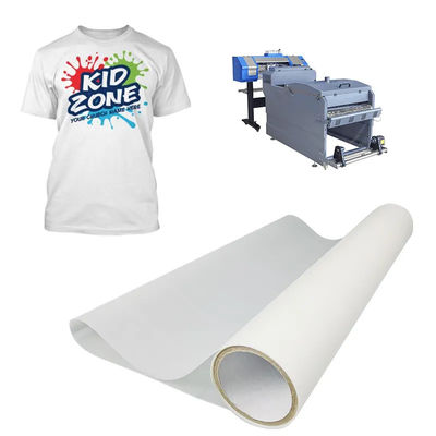 75mic matt Inchiostro bianco stampa DTF pet film hot peel 30cm 60cm diretto al film per la stampa di abbigliamento