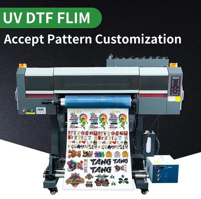 Film di stampa a trasferimento freddo in polimero A e B Film UV DTF PET Sticker Film Roll 30cm