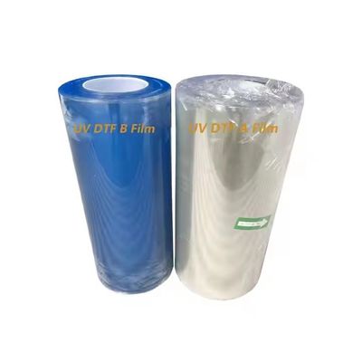 Peeling caldo freddo Ab A3 UV DTF Pet Film Roll Trasparente DTF Transfer Film 60cm Custom