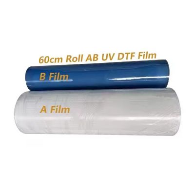 60cm DTF UV Pet Film Roll Sheet UV DTF Cup Wrap Stampa digitale Ab Film