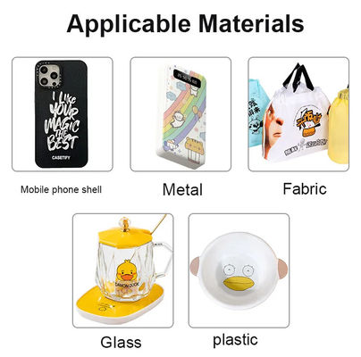 Inchiostro UV a basso odore Materiale di stampa UV non tossico per vetro in cartone acrilico in PVC