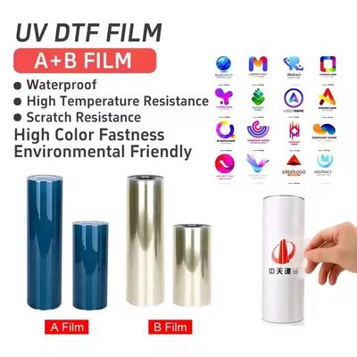 Trasferimento di pellicola Dtf UV per animali da compagnia Rolla di pellicola Dtf A3 30 cm pellicola Dtf UV per stampante UV