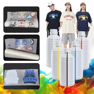 Inchiostro DTF a basso consumo CMYKW per stampanti Epson Profil ICC disponibile