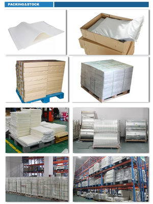 Pellicola PET trasparente matta a pelaggio a freddo per soluzioni di imballaggio offset / serigrafica