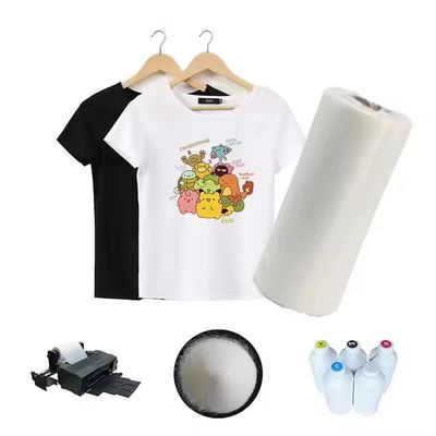 60cm Stampa digitale DTF Pellicola per trasferimento di calore PET DTF Stampa pellicola DTF Scarpe da tela Uomini T-shirt Stampa carta DTF Pellicola PET