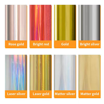 30cm UV DTF stampaggio a caldo Folietta film olografico HTV film di trasferimento termico oro argento per superficie dura