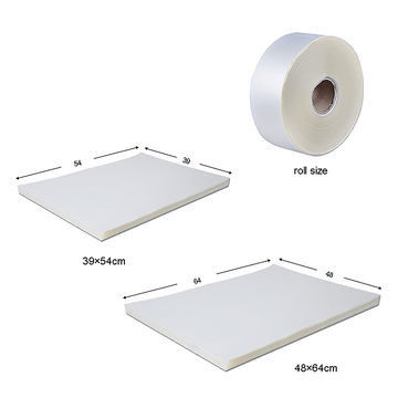 48*64cm Inchiostro a base d'acqua PET Offset Film di stampa Resistenza chimica 75mic PET film di rilascio