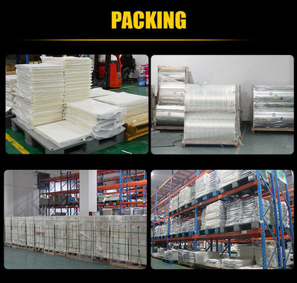 48*64cm Inchiostro a base d'acqua PET Offset Film di stampa Resistenza chimica 75mic PET film di rilascio
