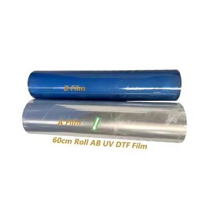 60CM UV DTF AB Film Roll Roller per film di trasferimento digitale diretto trasparente e bianco