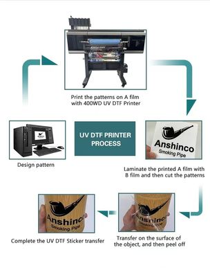 60CM AB pellicola UV per stampante UV Dtf etichetta adesiva stampa trasferimento pellicola UV Dtf