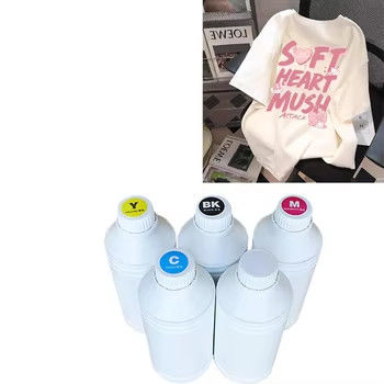 1000ml CMYK stampa tessile a trasferimento termico Tinta DTF bianca per Epson I3200