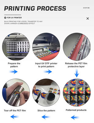1L Capacità Inchiostro LED-UV flessibile per silicone PVC e inchiostro UV in cuoio per stampante Epson