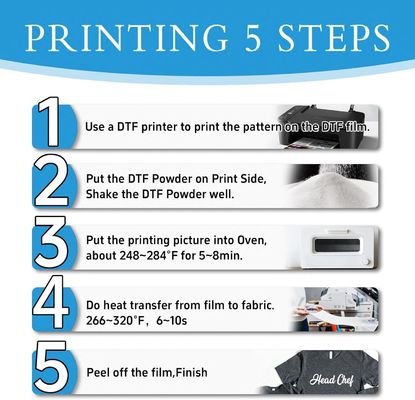 75 micron stampa digitale Dtf film diretto a film con freddo o caldo o strappo istantaneo