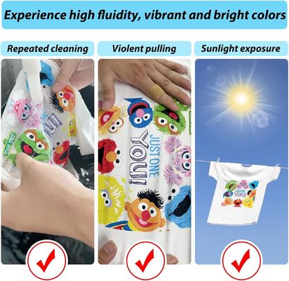 DTF Ink 1000ml CMYK Epson DTF L1800 P600 P800 dtf stampante a pellicola