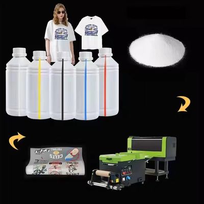 Stampa di inchiostro bianco da 1000 ml Cyan Ink Direct to Film con opacità e definizione