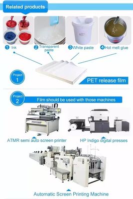 Stampa resistente al calore Non adesiva PET Gloss Matte Release Film per la stampa a schermo offset