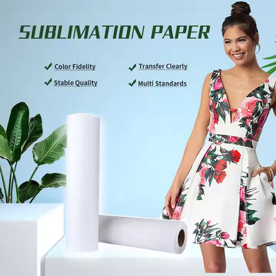 82 g 60 pollici * 100m Rotoli di carta di sublimazione a secco veloce Rotoli di carta di stampa per il trasferimento di calore per la sublimazione