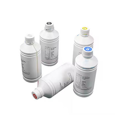 Inchiostro DTF a base d'acqua a base di PET Inchiostro DTF a base d'acqua CMYK+W Inchiostro a colori Inchiostri per stampanti per tessili