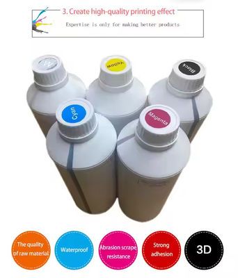 Inchiostro DTF 1000ml Inchiostro bianco CMYK per T-shirt e pellicola per animali domestici Stampa inchiostri DTF premium