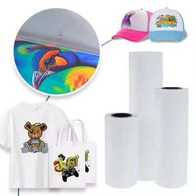 33cm x 100M DTF PET Roll 75 Micron White Heat Transfer Film per disegni personalizzati