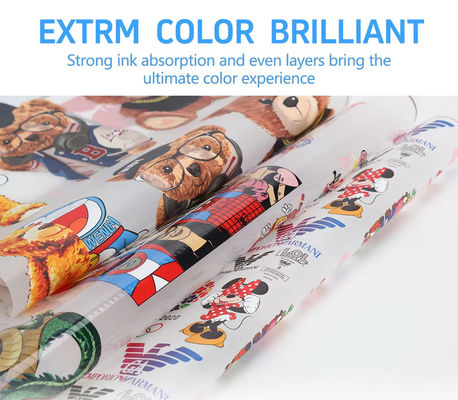 DTF PET Film 75mic 33cm stampa ad inchiostro bianco Perfetto per la stampa personalizzata su tessuti e abbigliamento