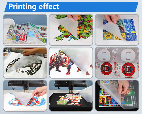 1440DPI Risoluzione DTF Stampa 2KW 12A CMYK W Stampa inchiostro Assorbimento automatico