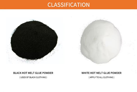 DTF bianco e nero TPU a fusione calda Polvere per stampe vibranti (1 kg, 5 kg) Usando il trasferimento di calore