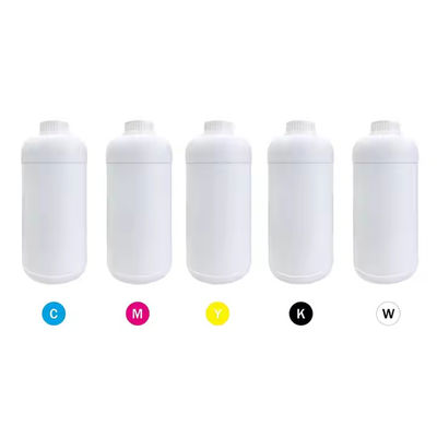 CMYK W Colori 500 ml Dtf Inchiostro Pigmento Stampa a trasferimento termico per stampante ad acqua