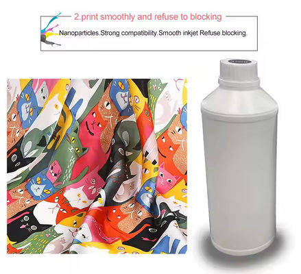 CMYK W Colori 500 ml Dtf Inchiostro Pigmento Stampa a trasferimento termico per stampante ad acqua